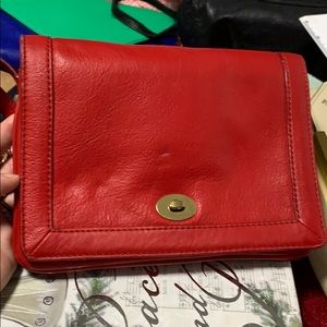 J crew crossbody leather bag